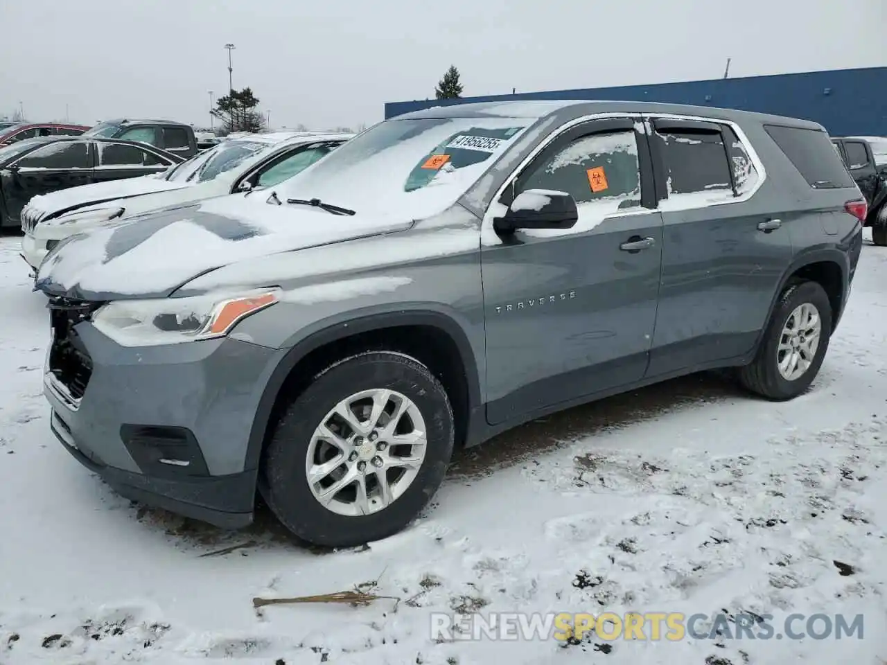 1 Photograph of a damaged car 1GNERFKW0KJ130882 CHEVROLET TRAVERSE 2019