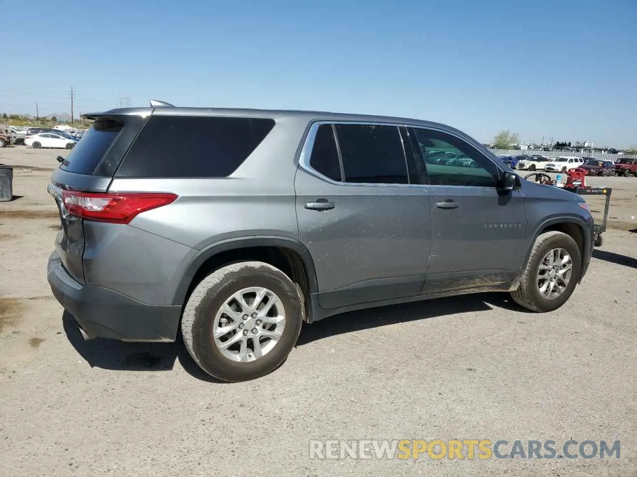 3 Photograph of a damaged car 1GNERFKW2KJ161261 CHEVROLET TRAVERSE 2019