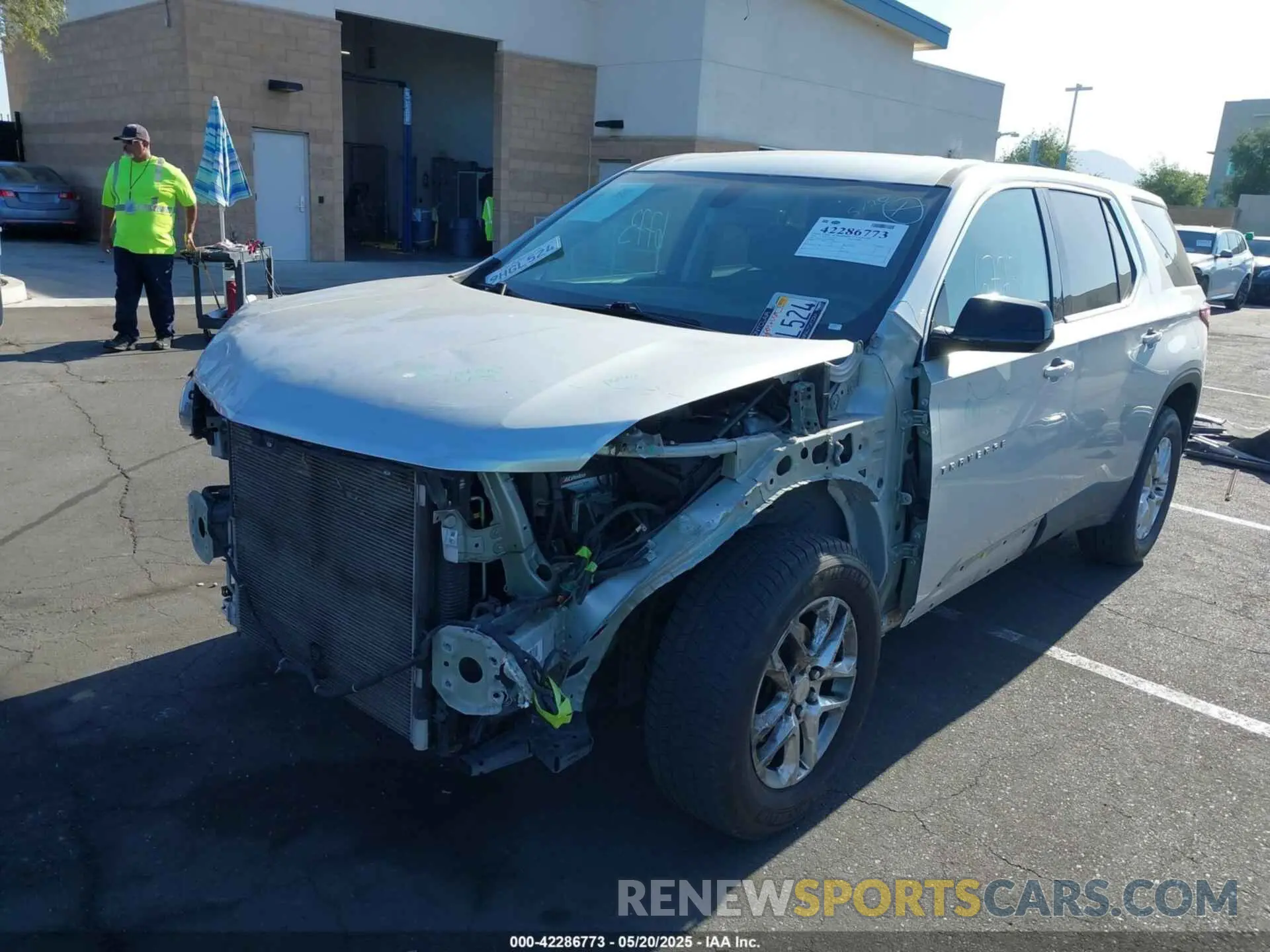 2 Photograph of a damaged car 1GNERFKW3KJ238929 CHEVROLET TRAVERSE 2019