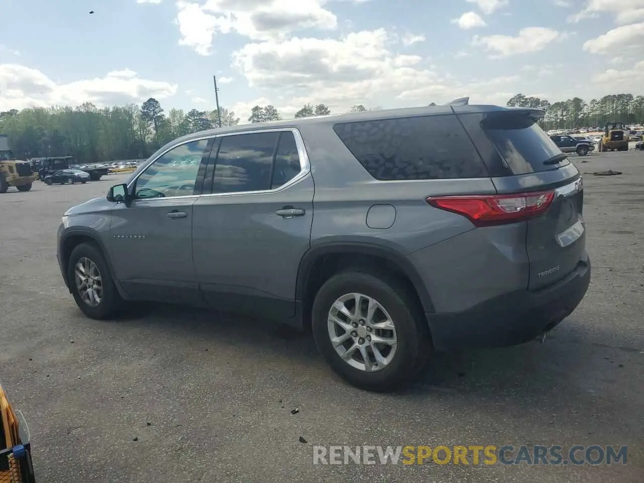 2 Photograph of a damaged car 1GNERFKW4KJ194696 CHEVROLET TRAVERSE 2019