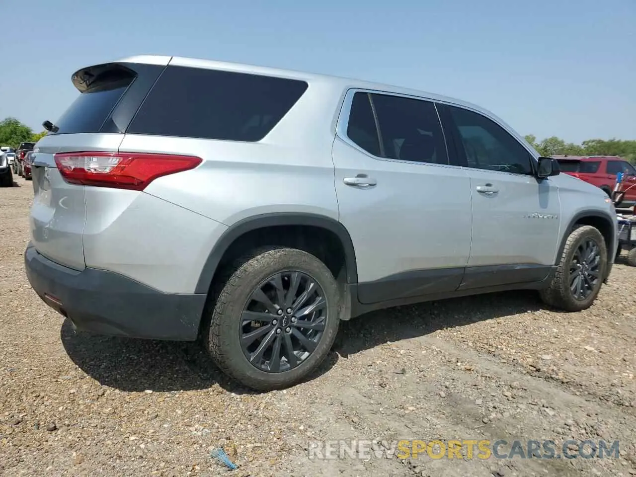 3 Photograph of a damaged car 1GNERFKW4KJ255156 CHEVROLET TRAVERSE 2019