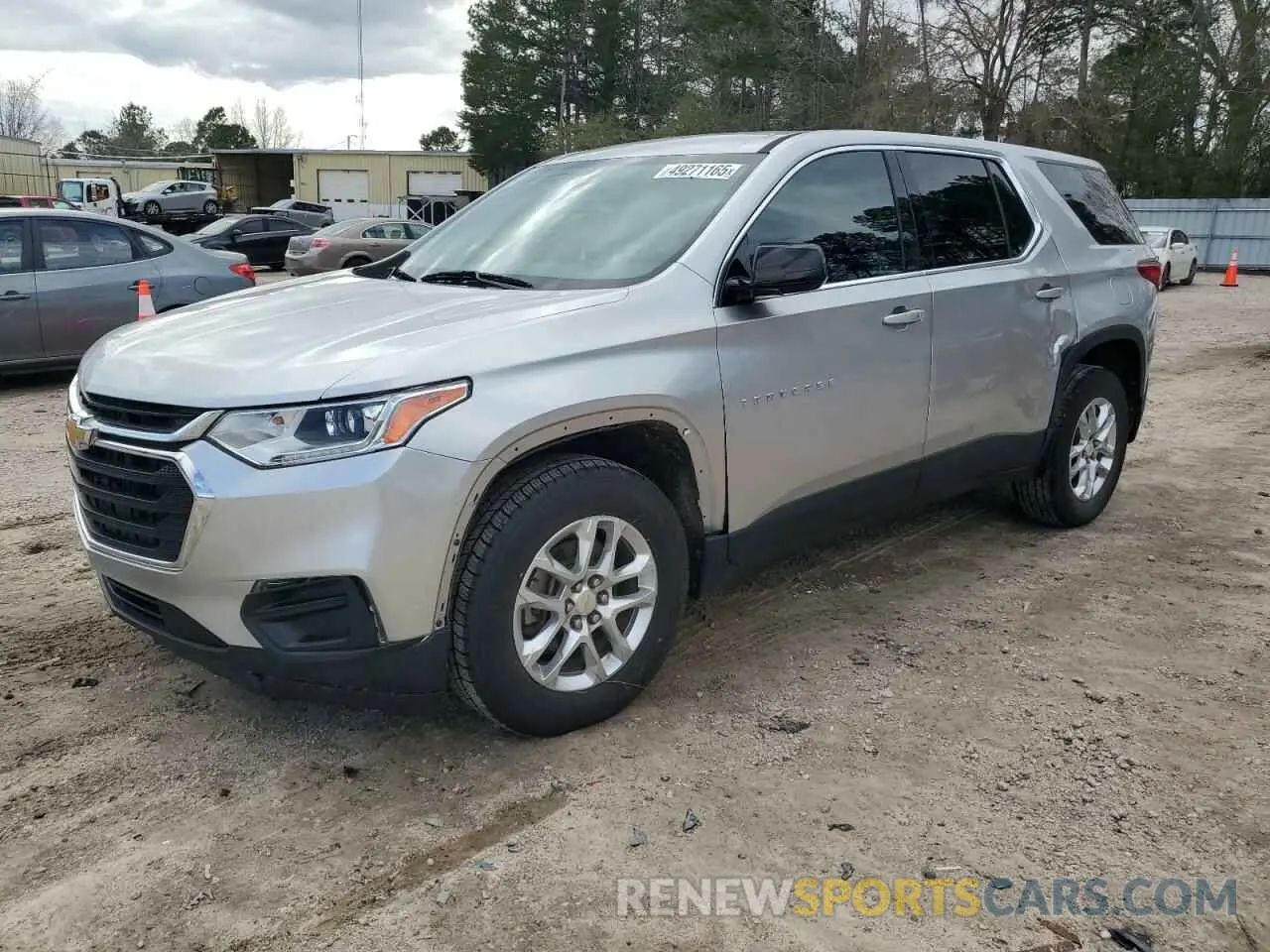 1 Photograph of a damaged car 1GNERFKW6KJ164146 CHEVROLET TRAVERSE 2019
