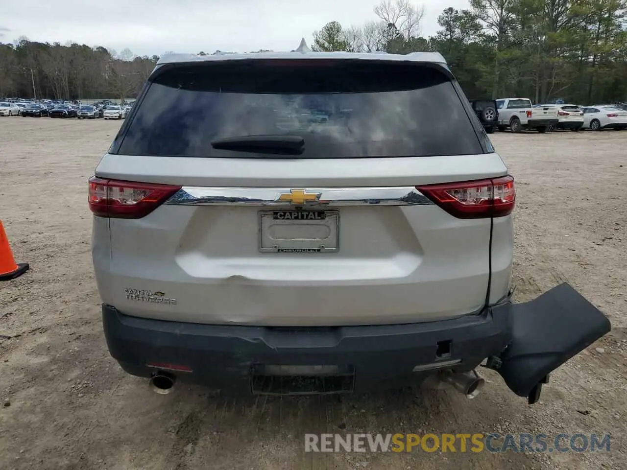 6 Photograph of a damaged car 1GNERFKW6KJ164146 CHEVROLET TRAVERSE 2019