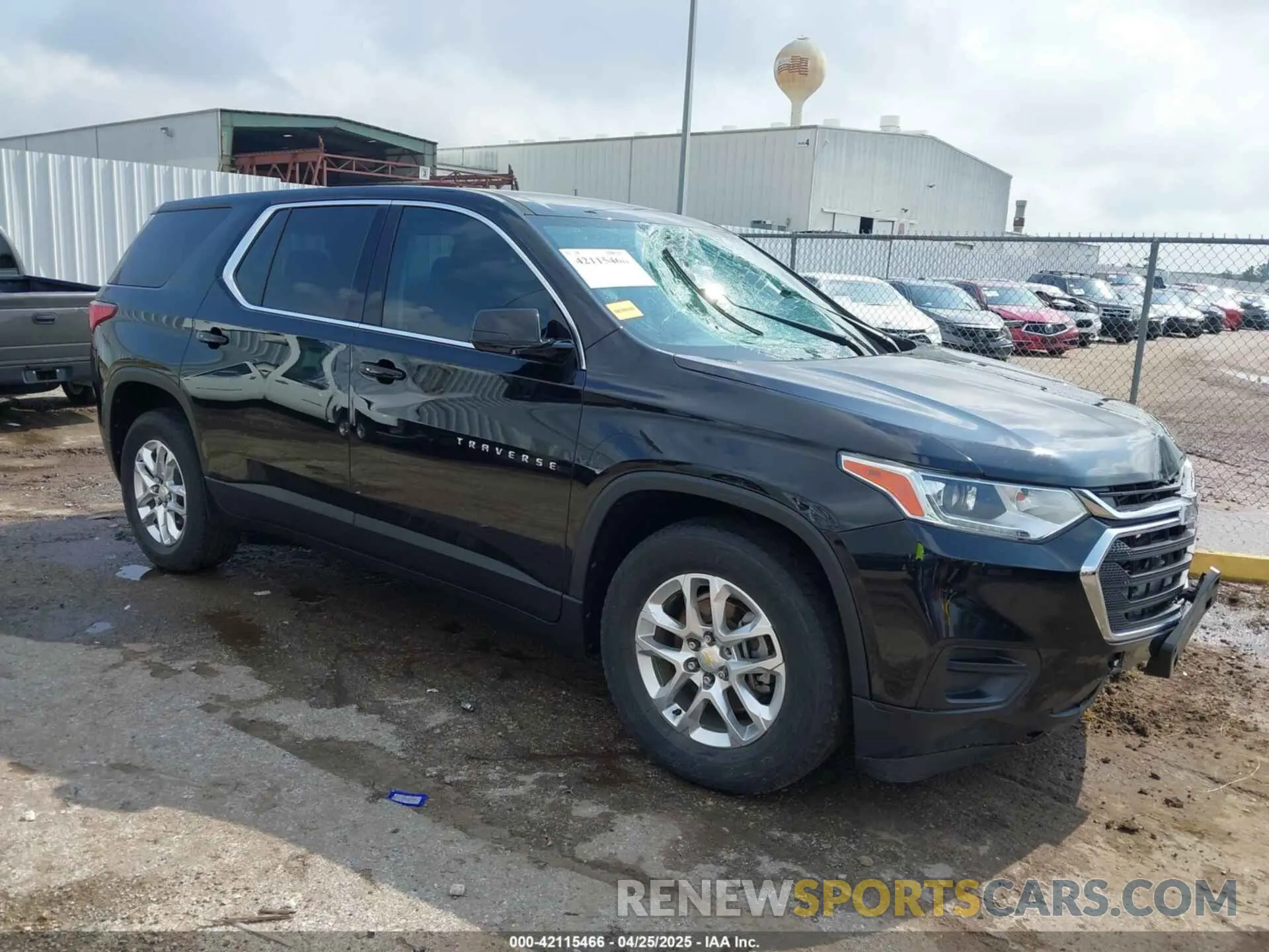 1 Photograph of a damaged car 1GNERFKW6KJ256728 CHEVROLET TRAVERSE 2019