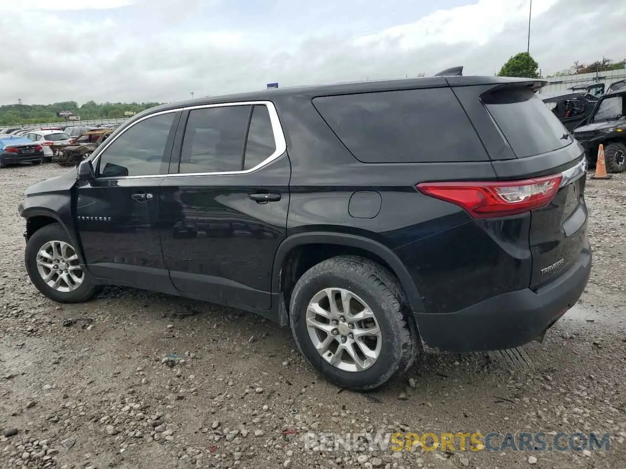 2 Photograph of a damaged car 1GNERFKW7KJ170148 CHEVROLET TRAVERSE 2019