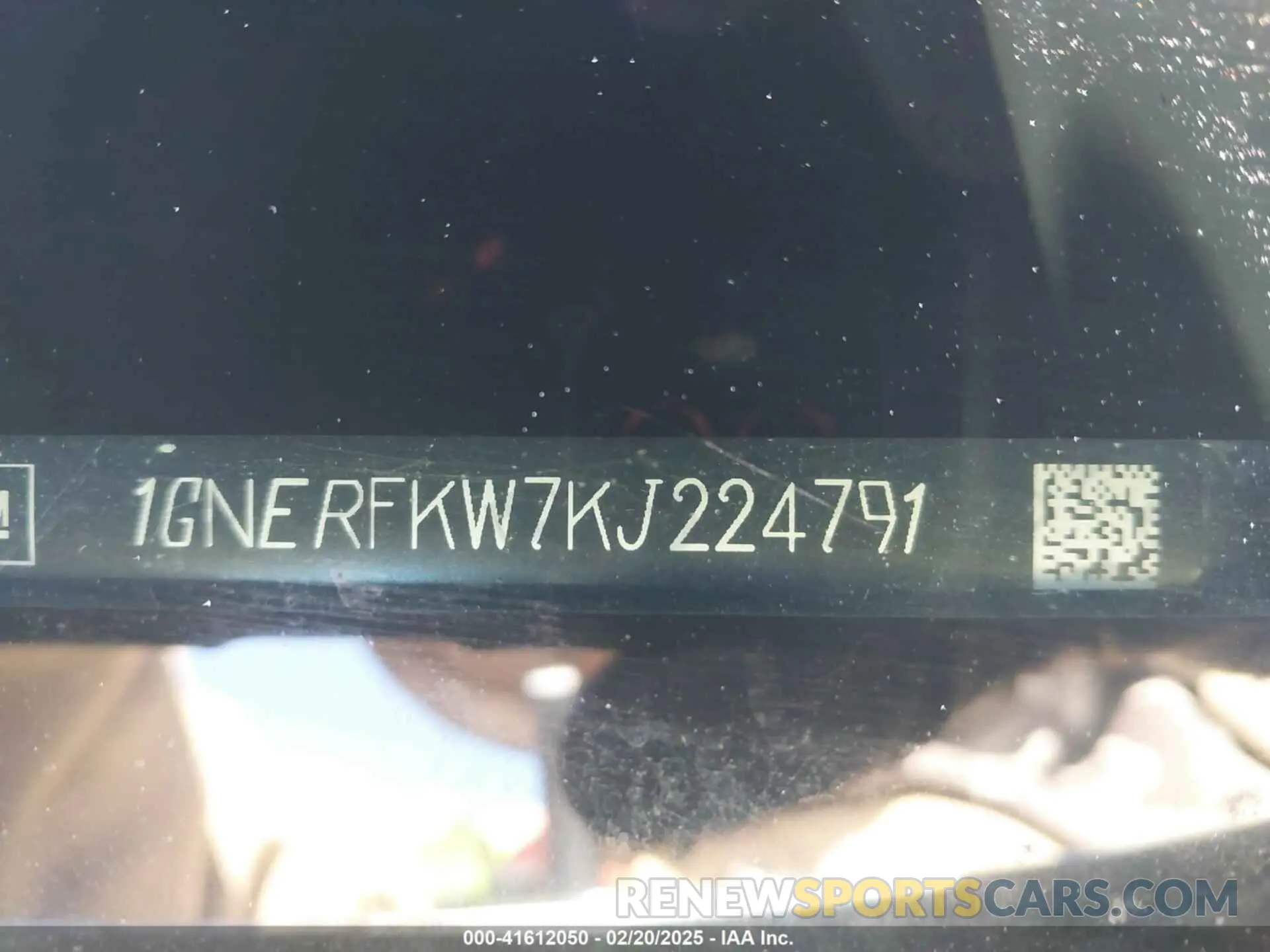 9 Photograph of a damaged car 1GNERFKW7KJ224791 CHEVROLET TRAVERSE 2019