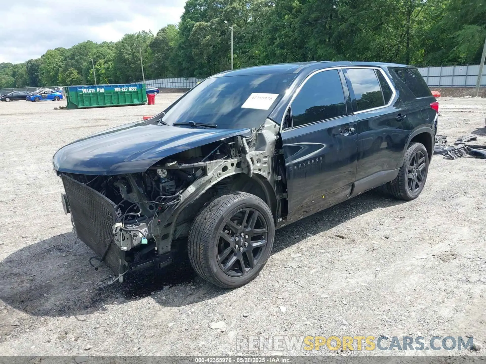 2 Photograph of a damaged car 1GNERFKW7KJ256625 CHEVROLET TRAVERSE 2019