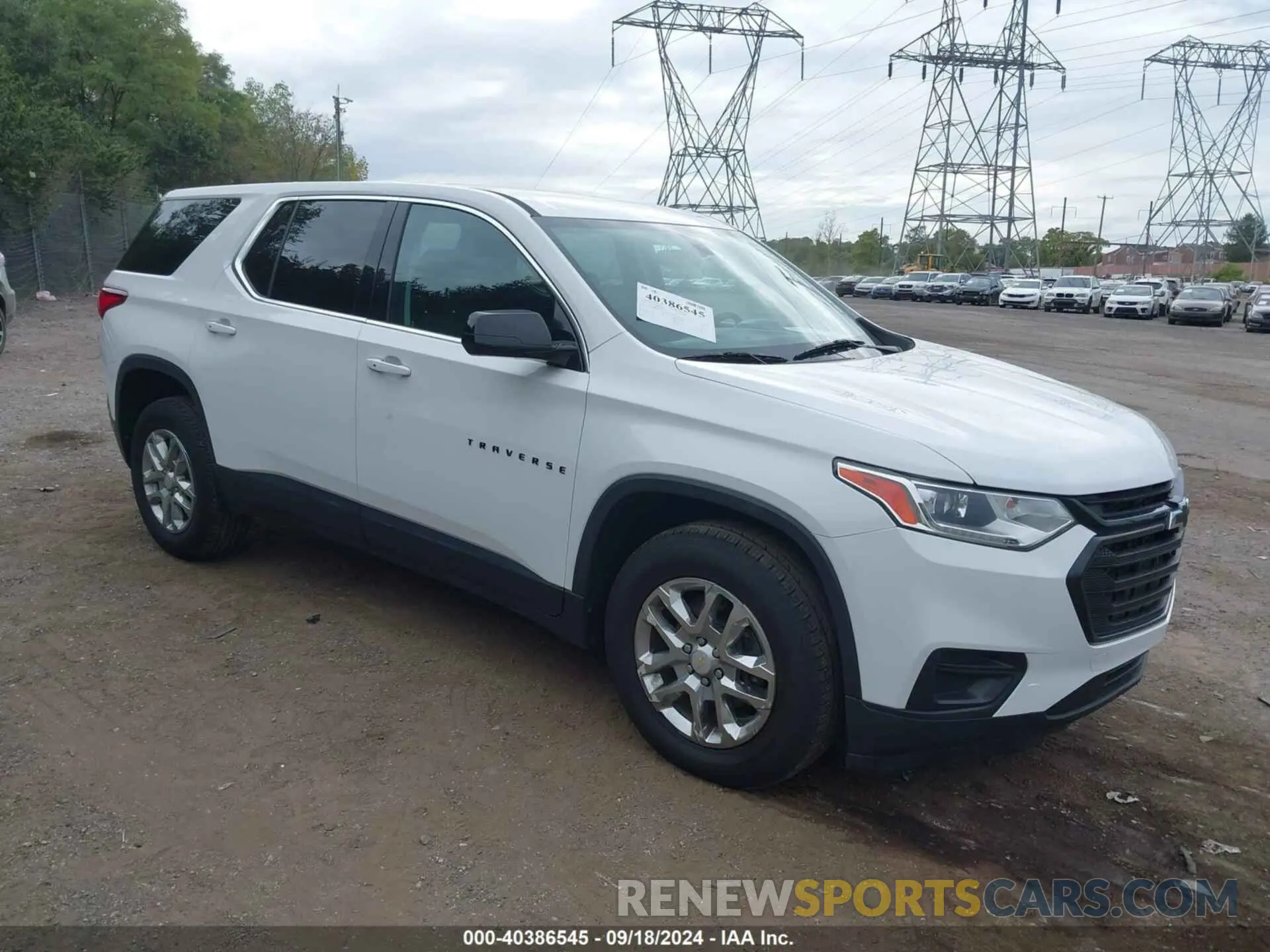 1 Photograph of a damaged car 1GNERFKW8KJ146344 CHEVROLET TRAVERSE 2019