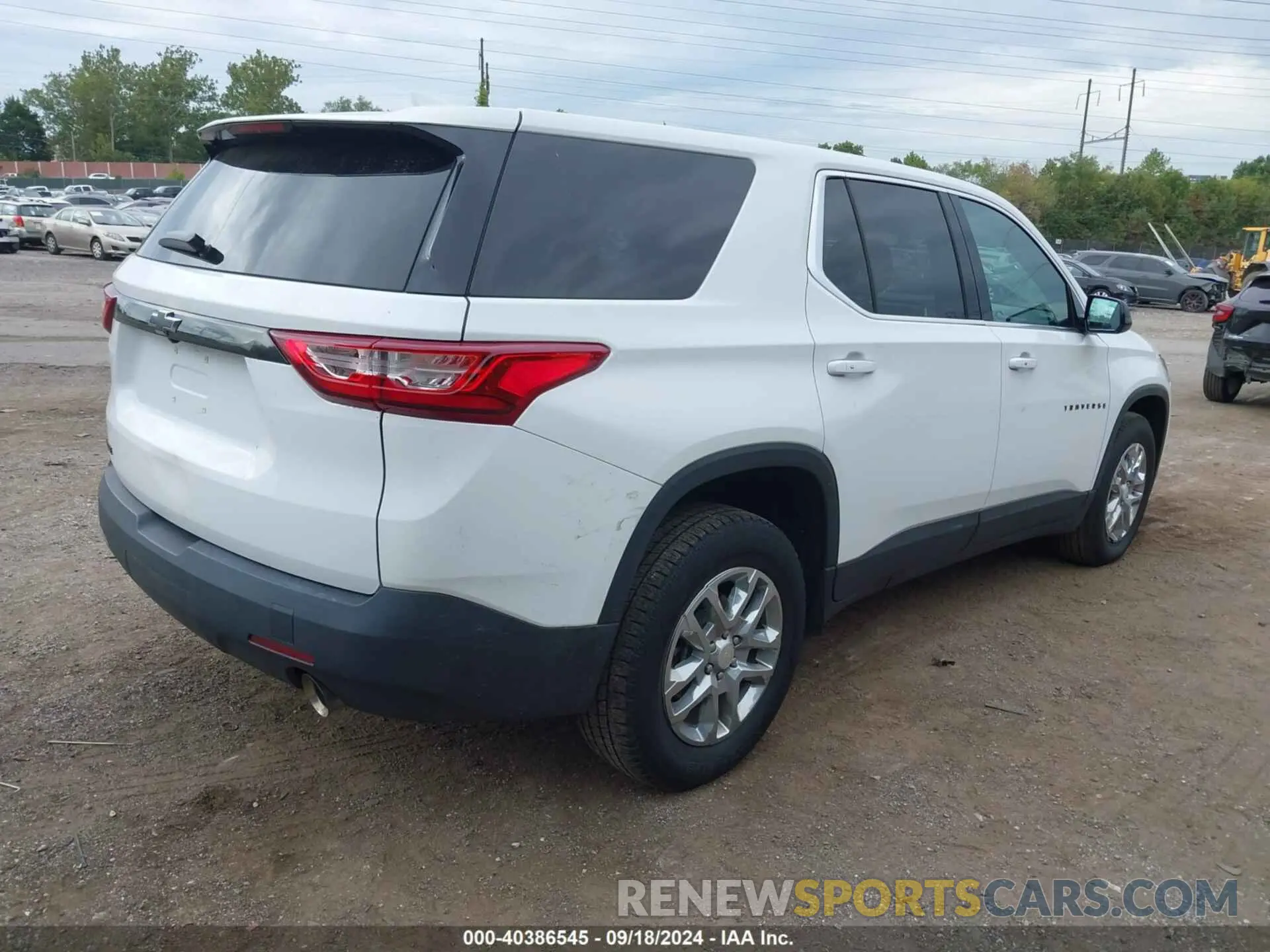 4 Photograph of a damaged car 1GNERFKW8KJ146344 CHEVROLET TRAVERSE 2019