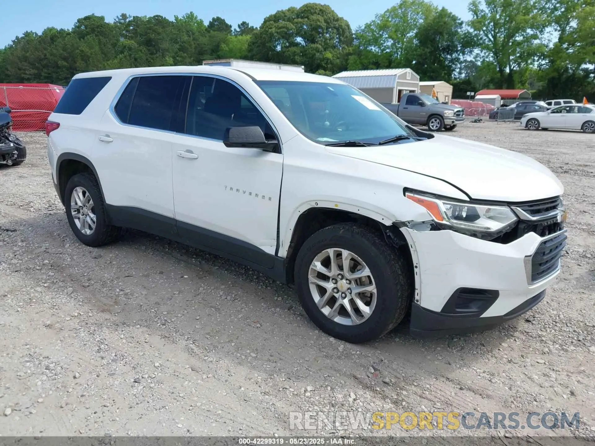 1 Photograph of a damaged car 1GNERFKW8KJ321367 CHEVROLET TRAVERSE 2019