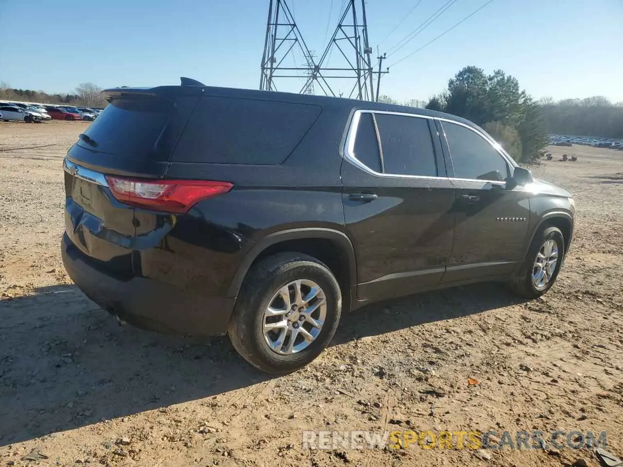 3 Photograph of a damaged car 1GNERFKW9KJ166473 CHEVROLET TRAVERSE 2019