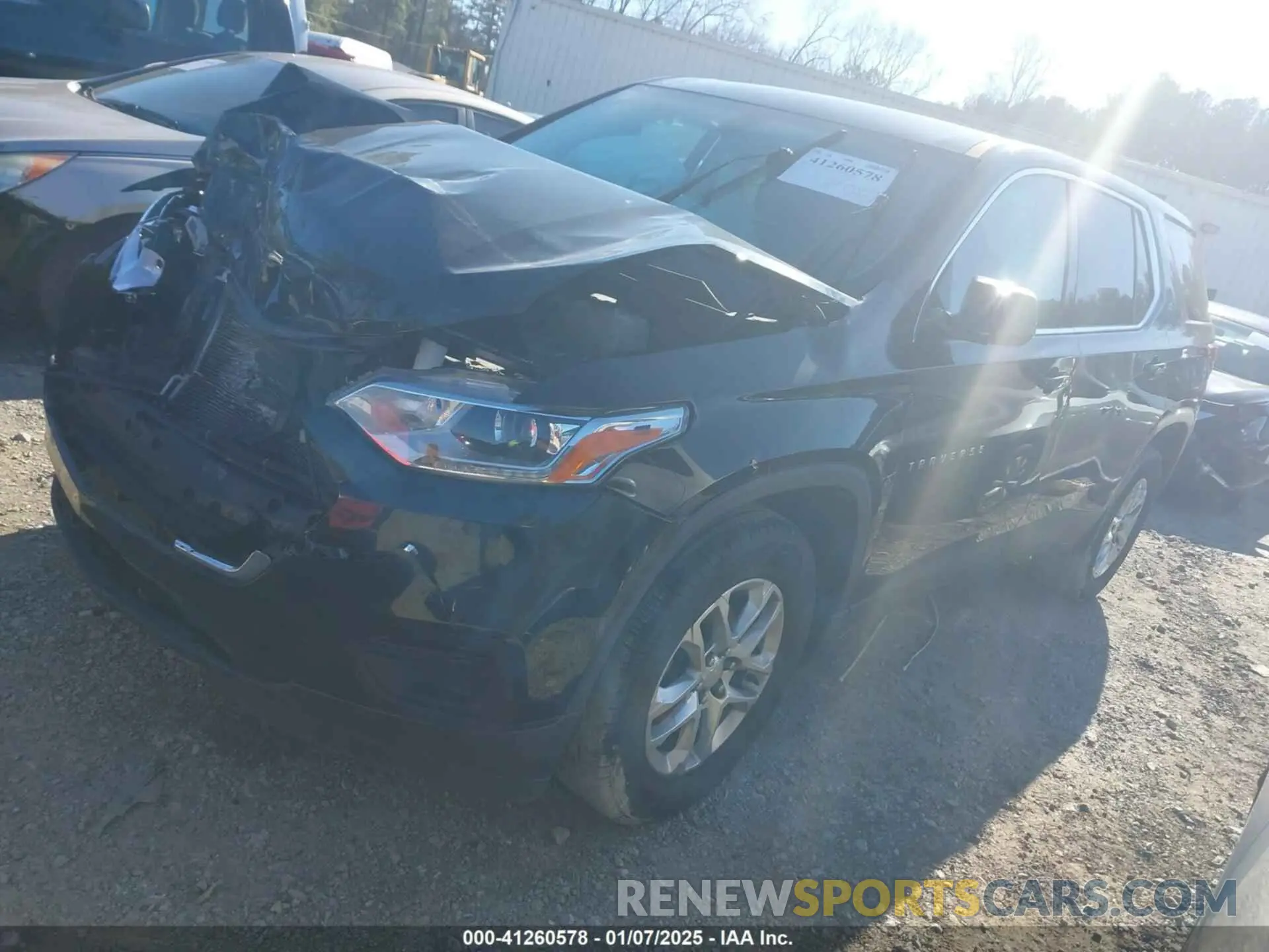 2 Photograph of a damaged car 1GNERFKW9KJ252186 CHEVROLET TRAVERSE 2019