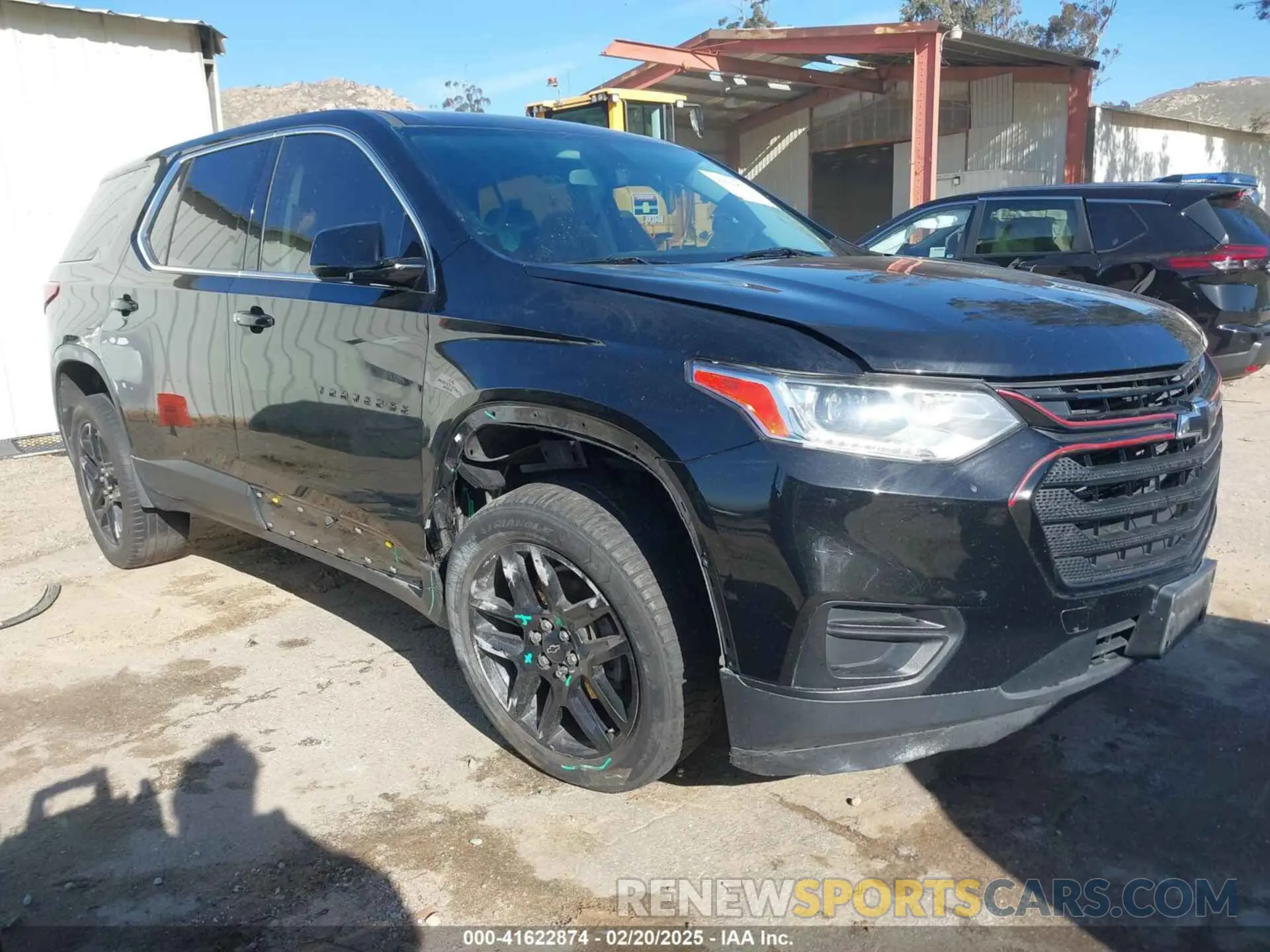 1 Photograph of a damaged car 1GNERFKW9KJ267433 CHEVROLET TRAVERSE 2019