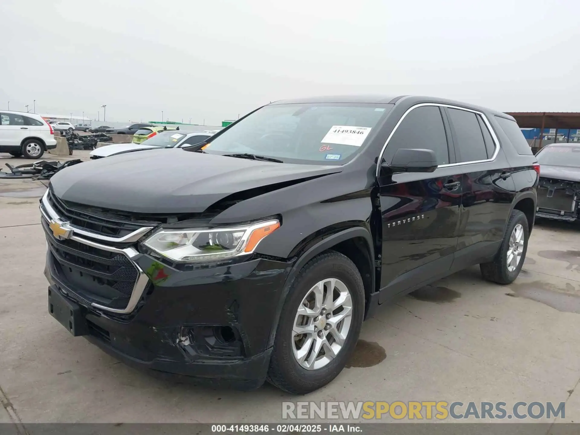 2 Photograph of a damaged car 1GNERFKWXKJ148614 CHEVROLET TRAVERSE 2019