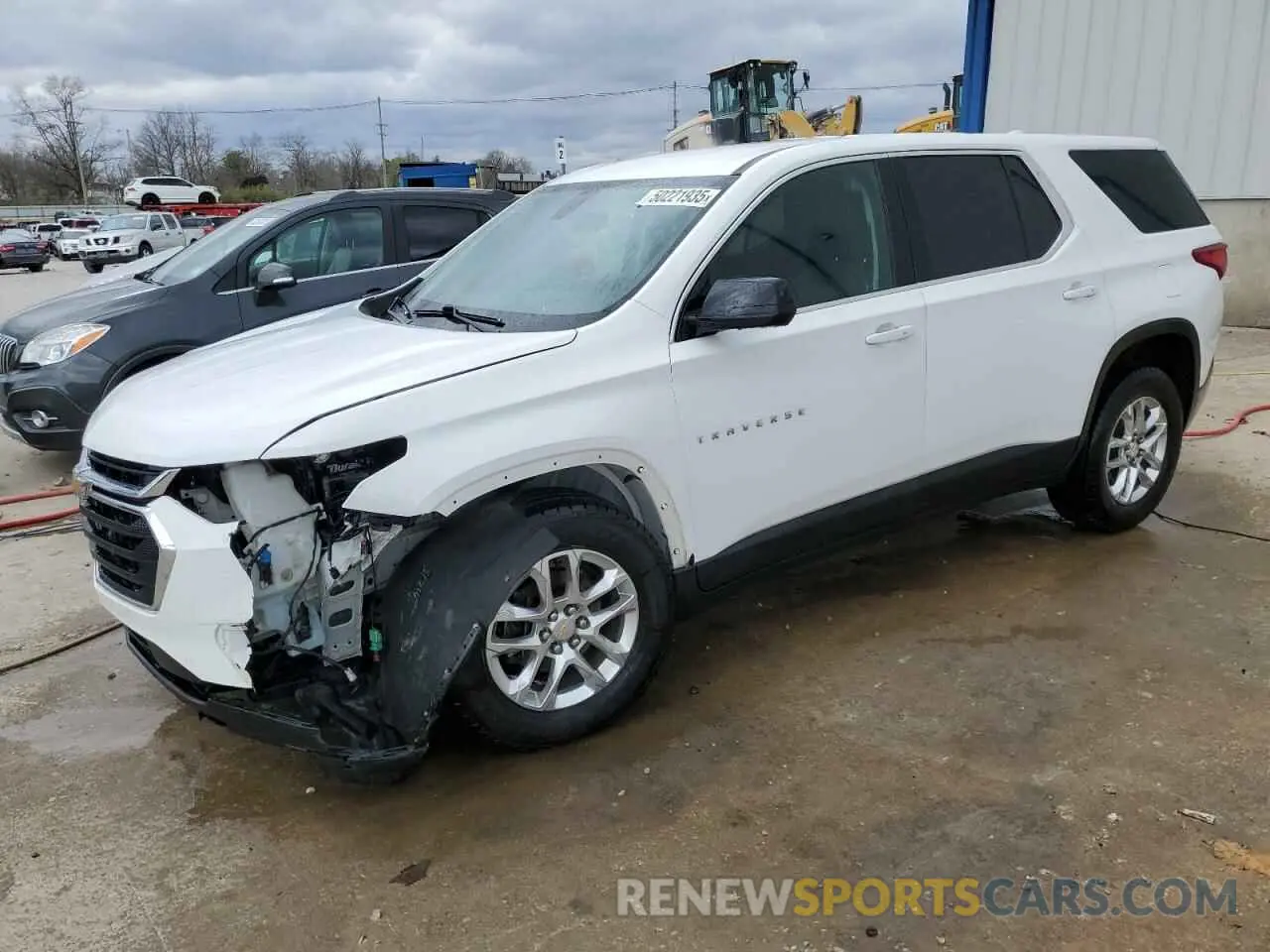 1 Photograph of a damaged car 1GNERFKWXKJ152100 CHEVROLET TRAVERSE 2019