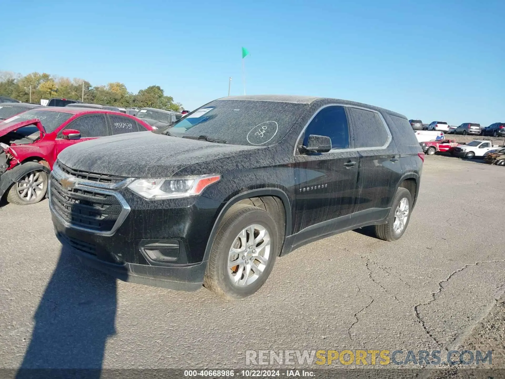 2 Photograph of a damaged car 1GNERFKWXKJ198719 CHEVROLET TRAVERSE 2019