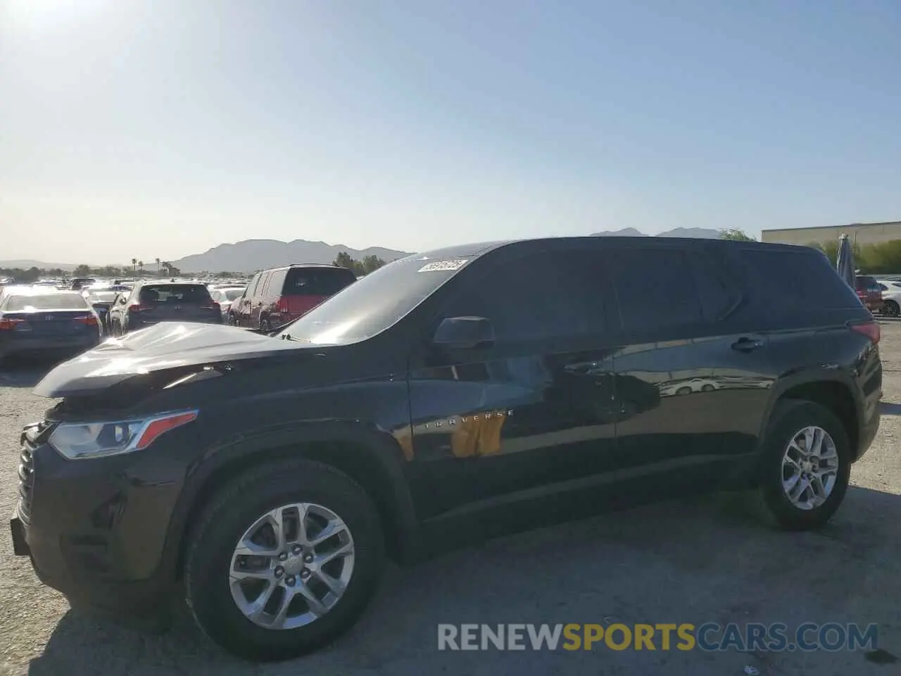 1 Photograph of a damaged car 1GNERFKWXKJ321550 CHEVROLET TRAVERSE 2019