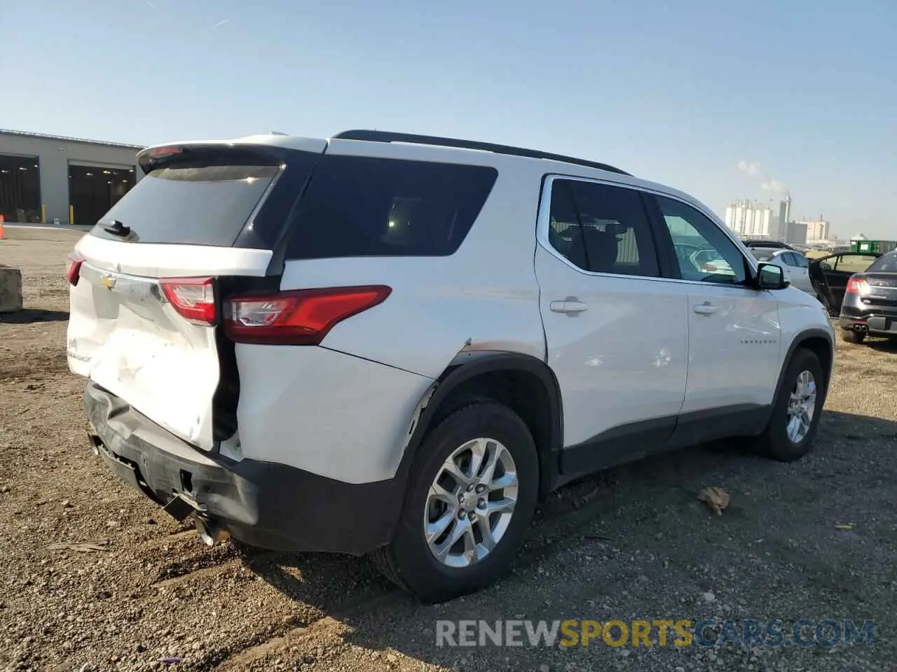 3 Photograph of a damaged car 1GNERGKW1KJ100280 CHEVROLET TRAVERSE 2019