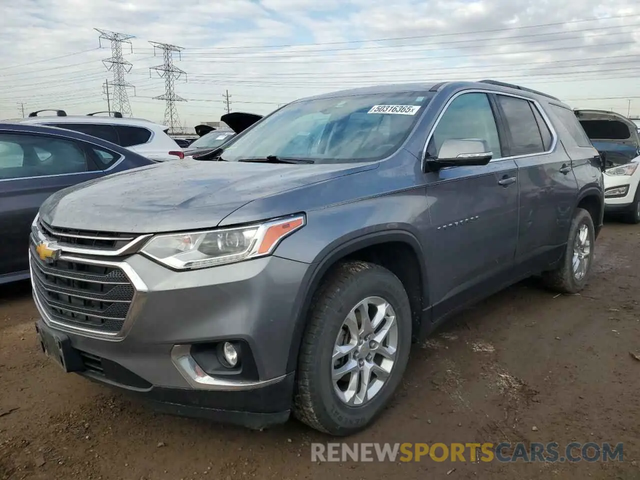 1 Photograph of a damaged car 1GNERGKW3KJ119025 CHEVROLET TRAVERSE 2019