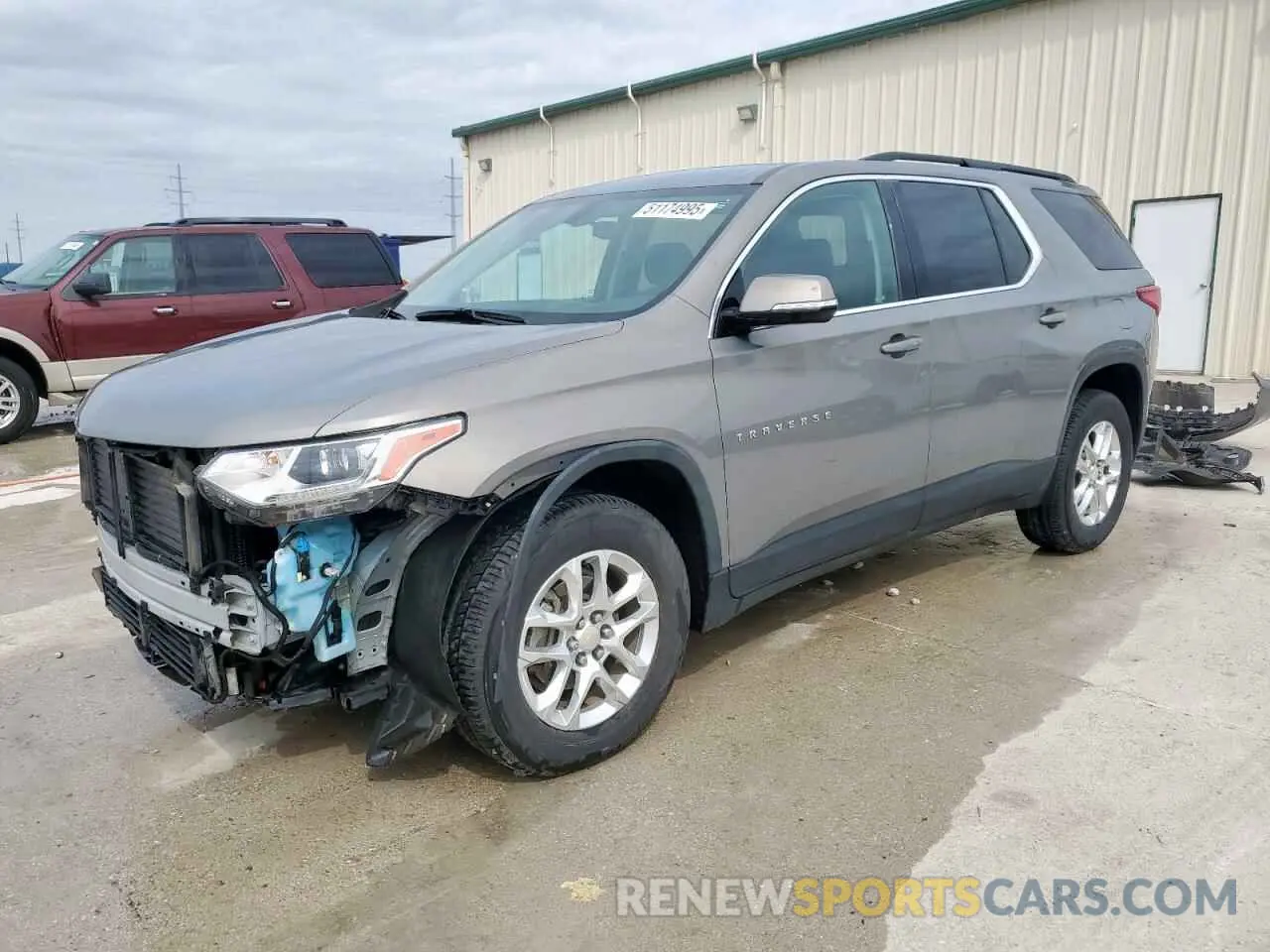 1 Photograph of a damaged car 1GNERGKW3KJ201899 CHEVROLET TRAVERSE 2019