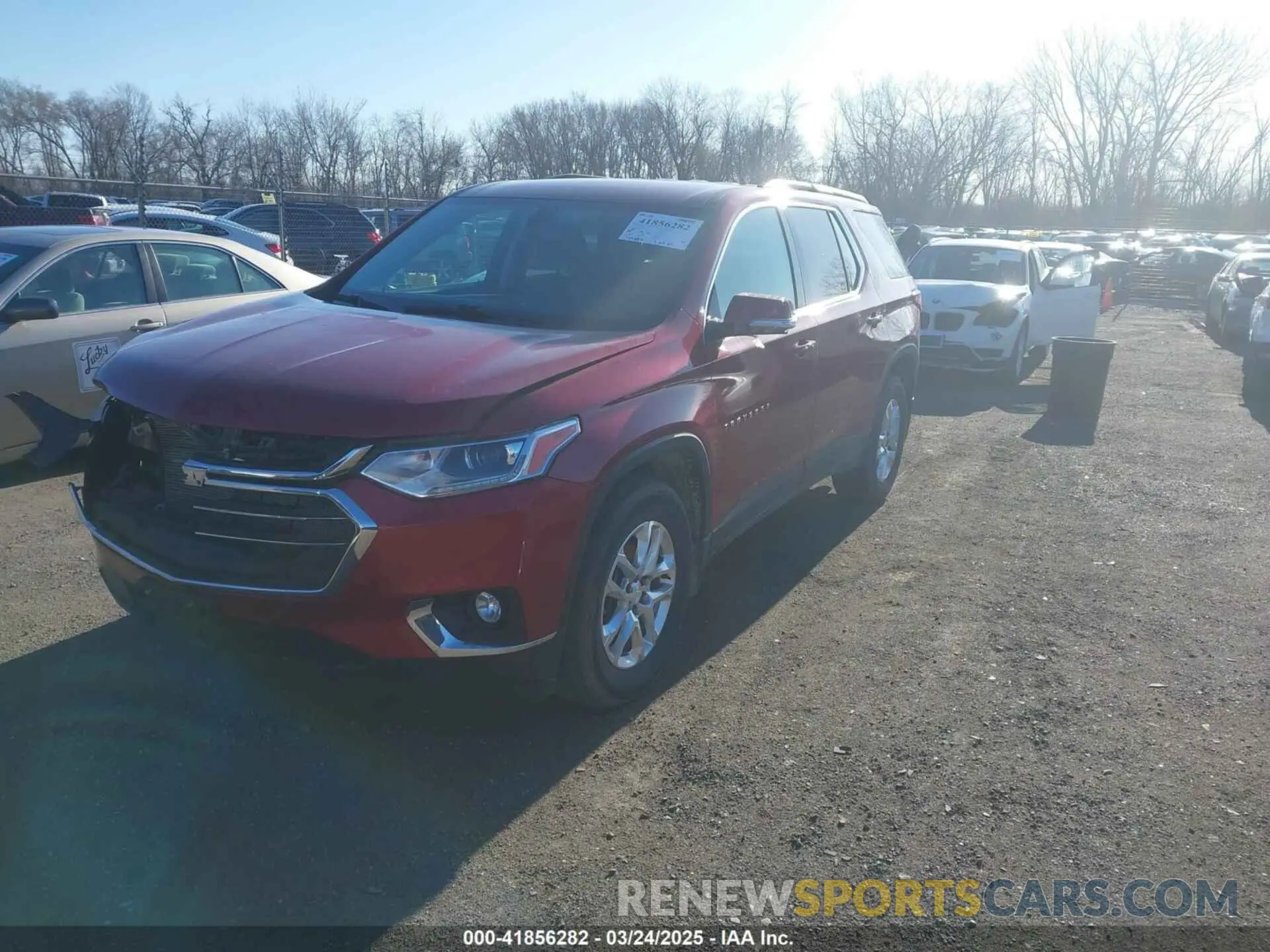 2 Photograph of a damaged car 1GNERGKW4KJ101794 CHEVROLET TRAVERSE 2019