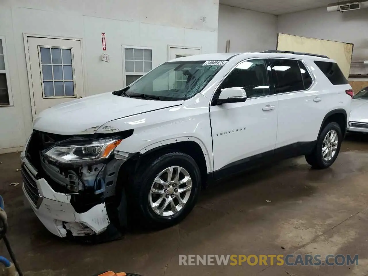 1 Photograph of a damaged car 1GNERGKW4KJ274439 CHEVROLET TRAVERSE 2019