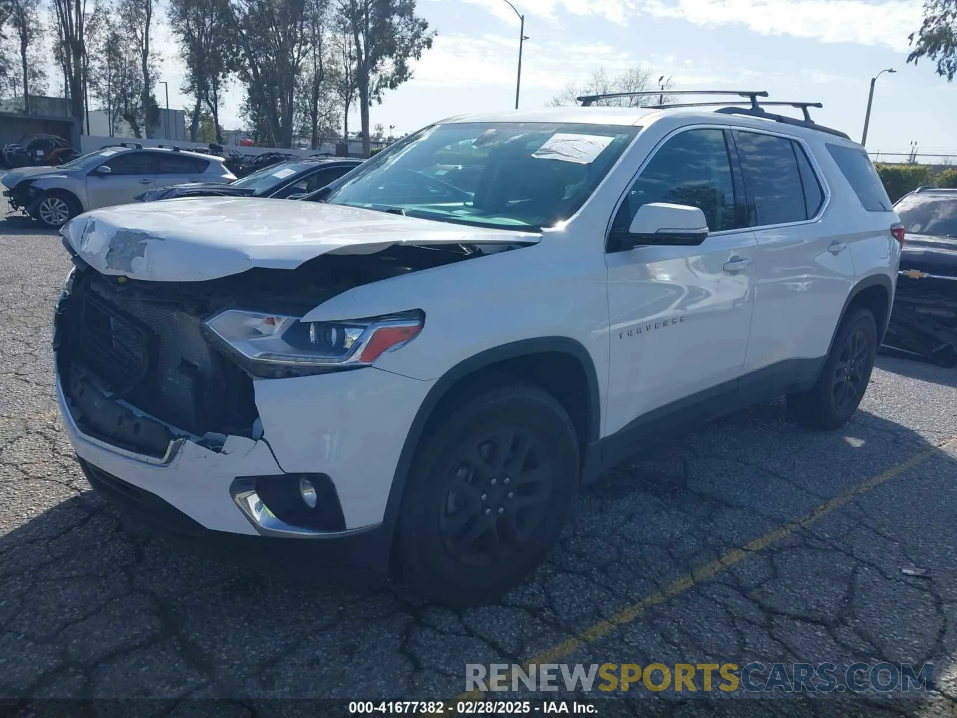 2 Photograph of a damaged car 1GNERGKW6KJ120217 CHEVROLET TRAVERSE 2019