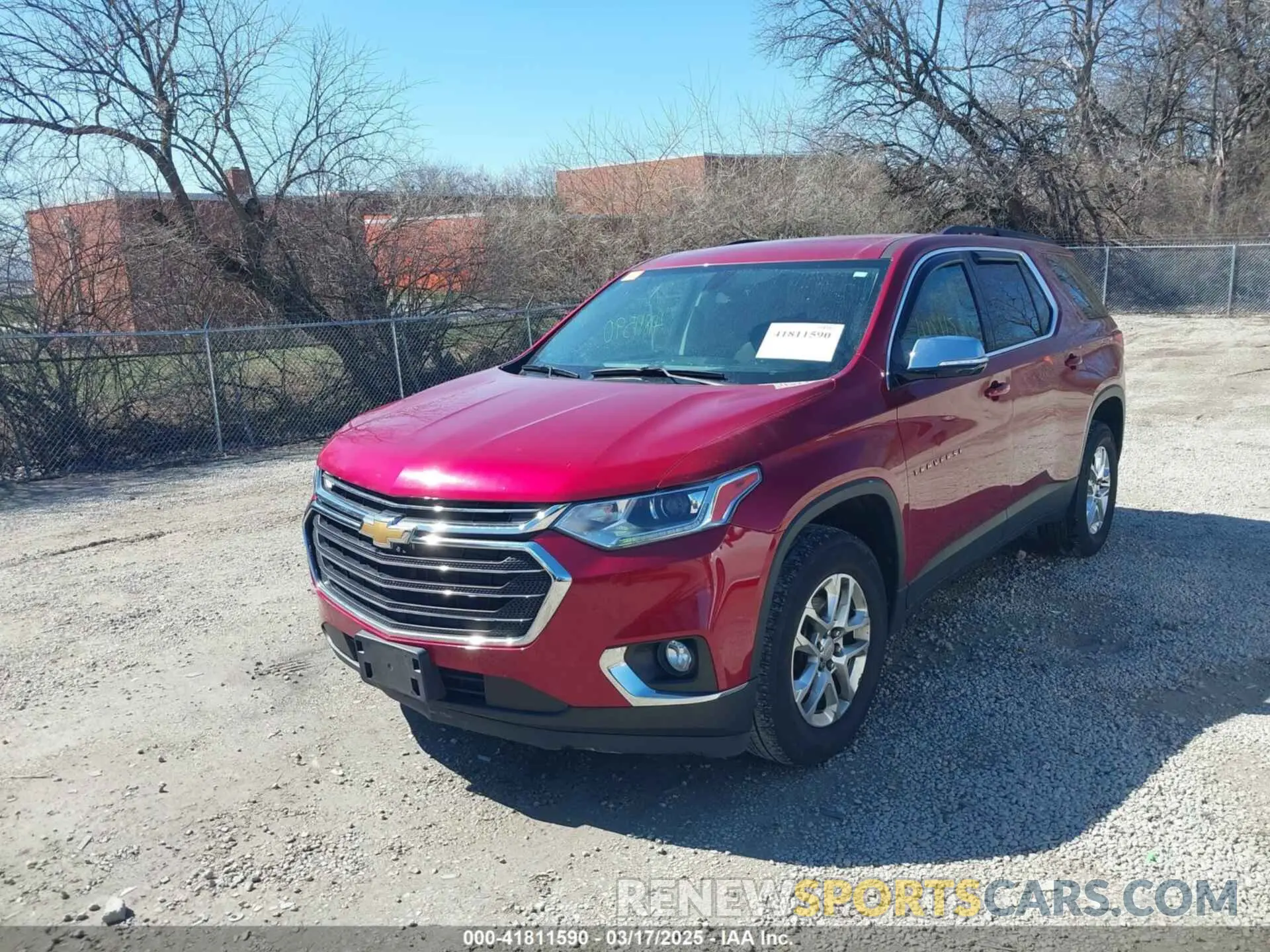 2 Photograph of a damaged car 1GNERGKW7KJ113986 CHEVROLET TRAVERSE 2019
