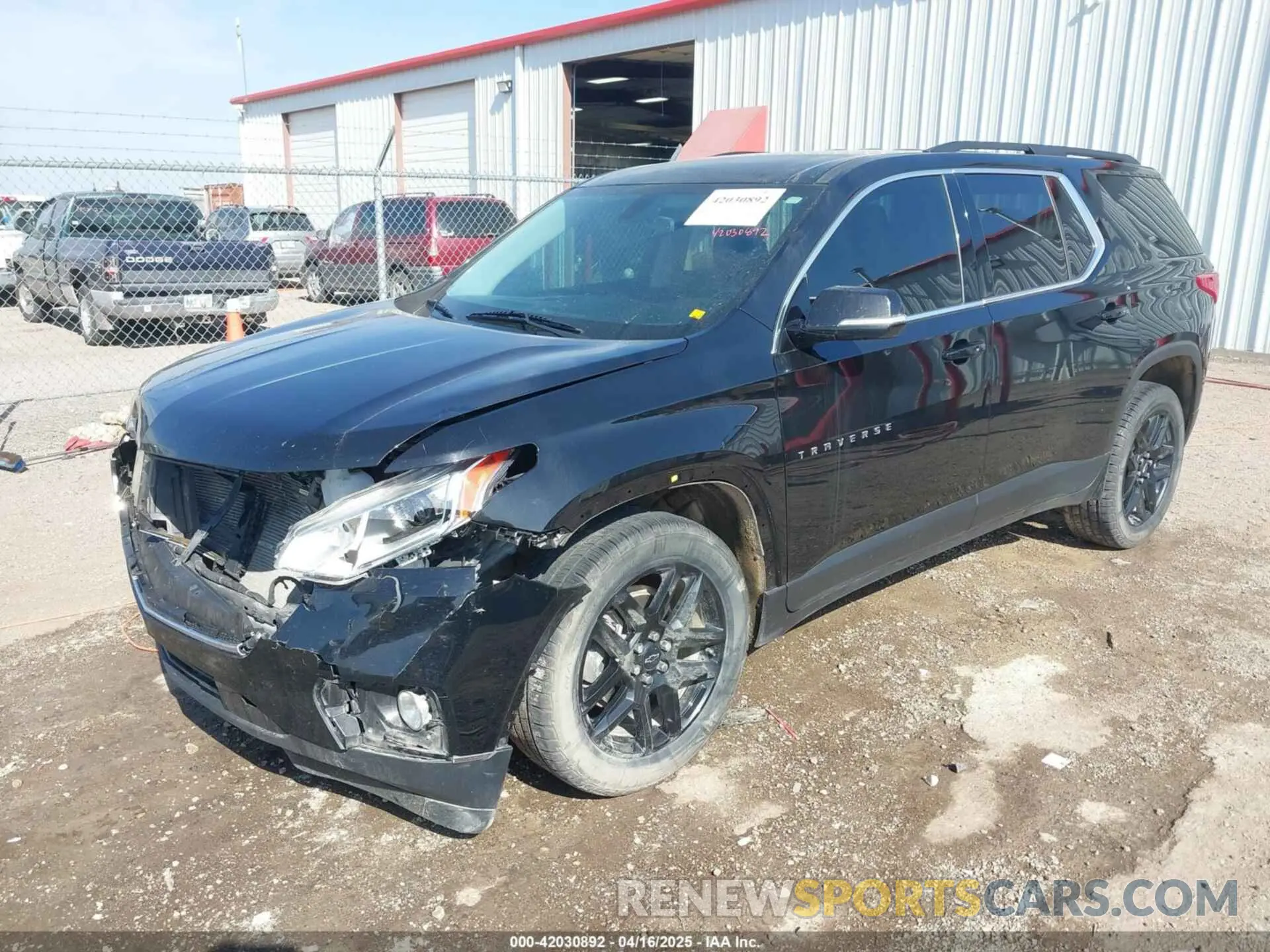 2 Photograph of a damaged car 1GNERGKW7KJ196349 CHEVROLET TRAVERSE 2019