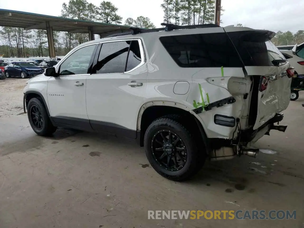 2 Photograph of a damaged car 1GNERGKW7KJ205549 CHEVROLET TRAVERSE 2019