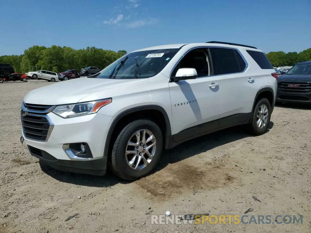 1 Photograph of a damaged car 1GNERGKW8KJ105380 CHEVROLET TRAVERSE 2019