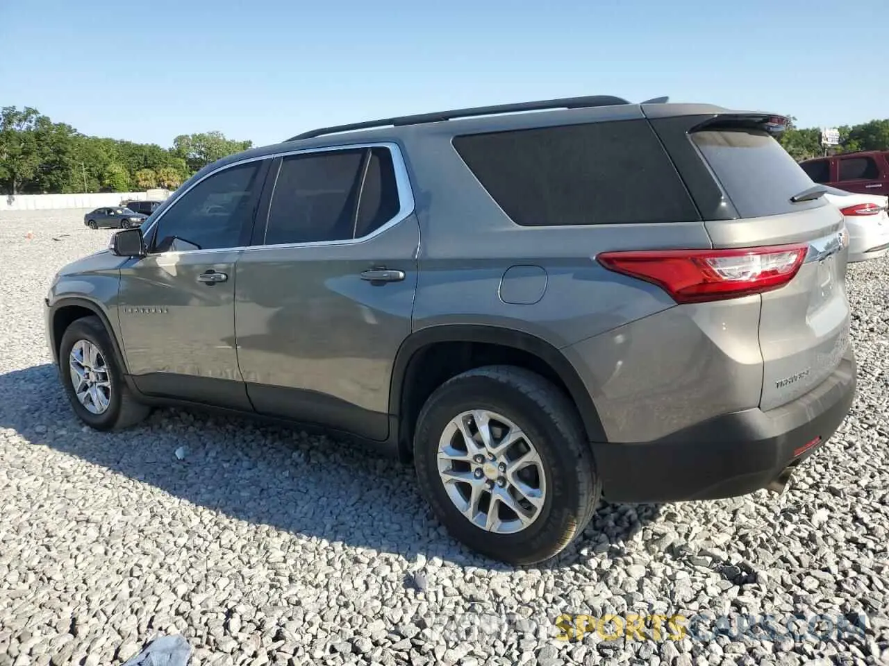 2 Photograph of a damaged car 1GNERGKW8KJ142848 CHEVROLET TRAVERSE 2019