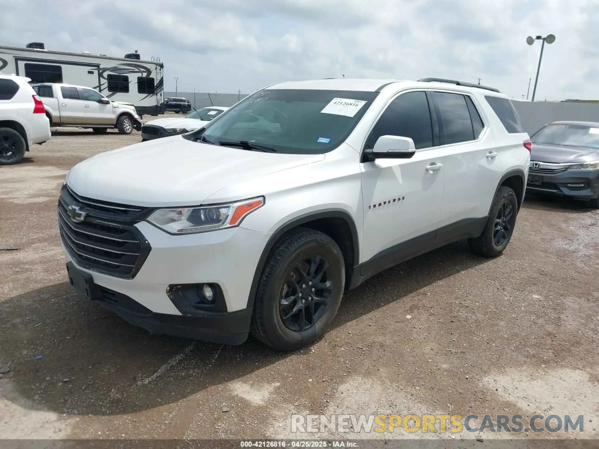 2 Photograph of a damaged car 1GNERGKW8KJ175042 CHEVROLET TRAVERSE 2019