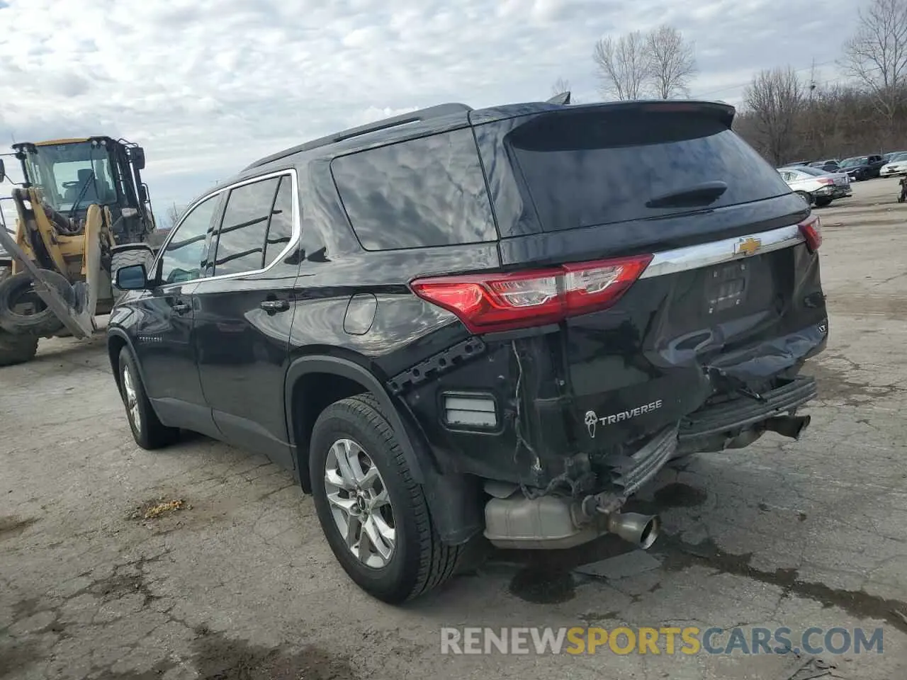2 Photograph of a damaged car 1GNERGKW8KJ234705 CHEVROLET TRAVERSE 2019