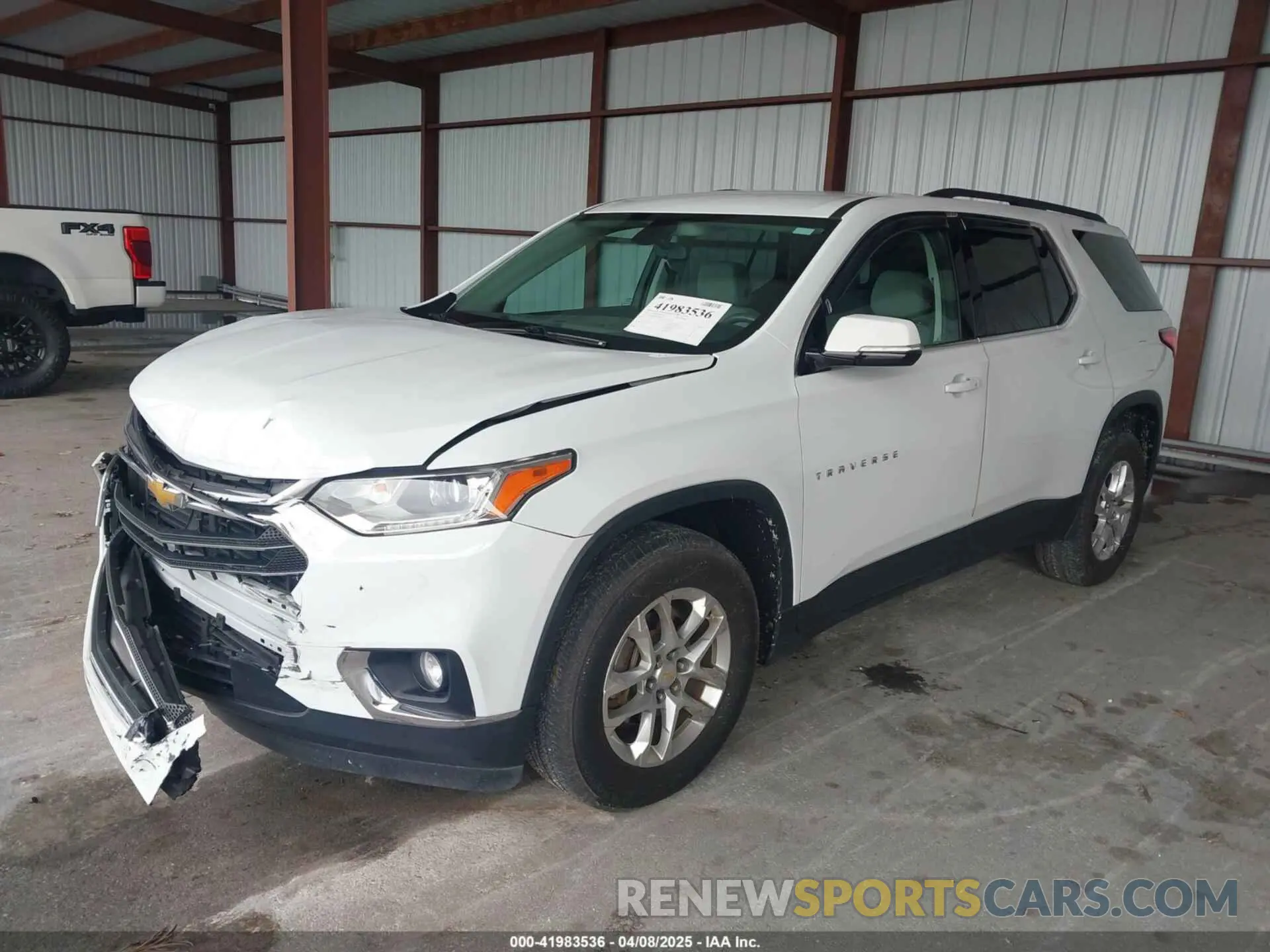 2 Photograph of a damaged car 1GNERGKW8KJ290689 CHEVROLET TRAVERSE 2019