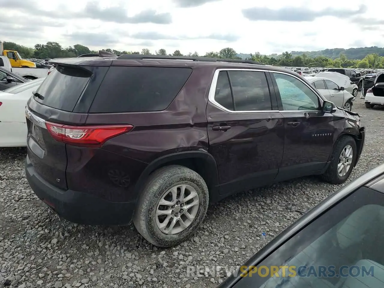 3 Photograph of a damaged car 1GNERGKW9KJ201891 CHEVROLET TRAVERSE 2019