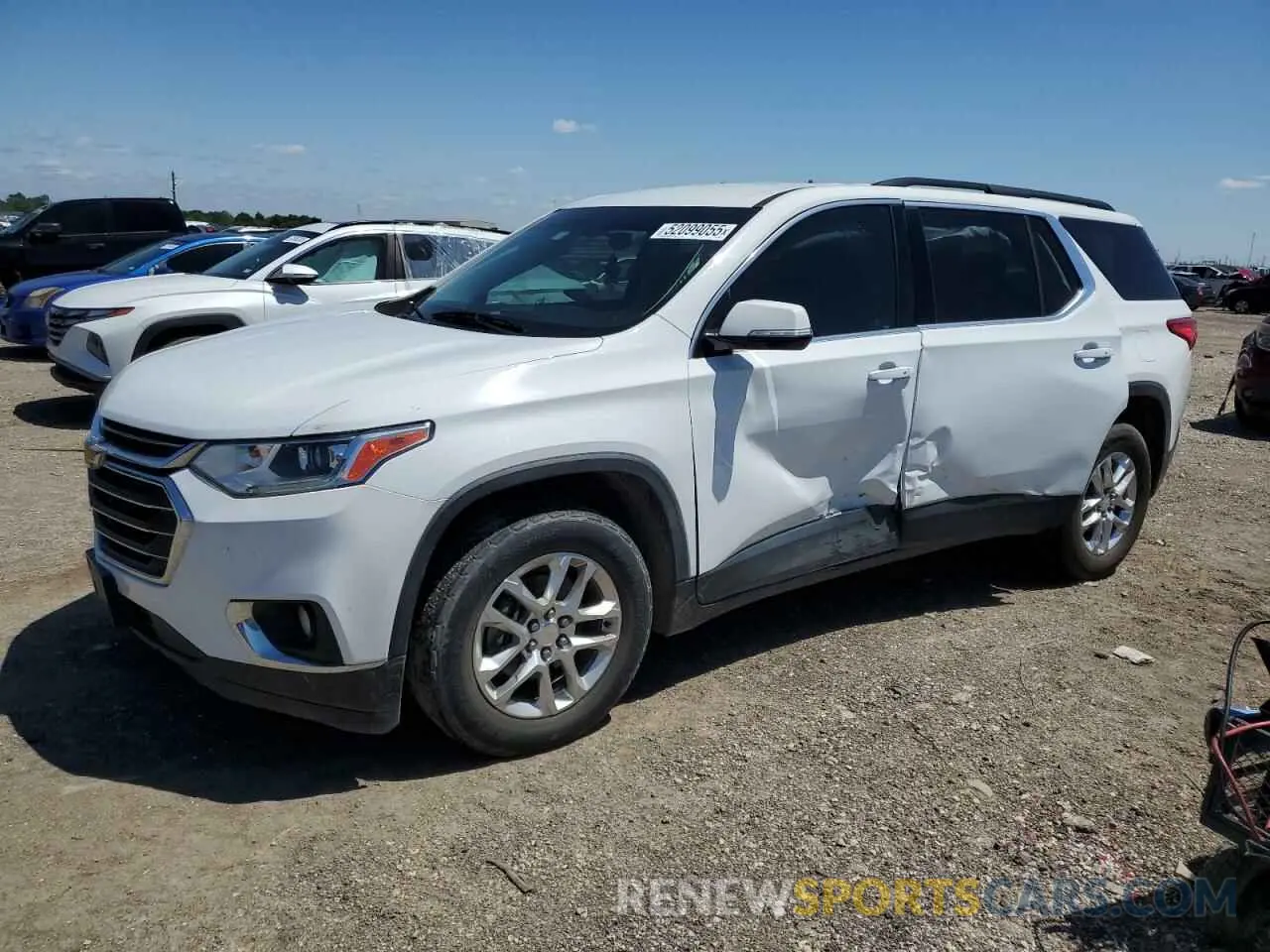 1 Photograph of a damaged car 1GNERGKWXKJ199469 CHEVROLET TRAVERSE 2019