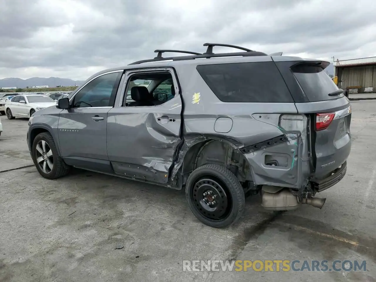 2 Photograph of a damaged car 1GNERHKW0KJ243274 CHEVROLET TRAVERSE 2019