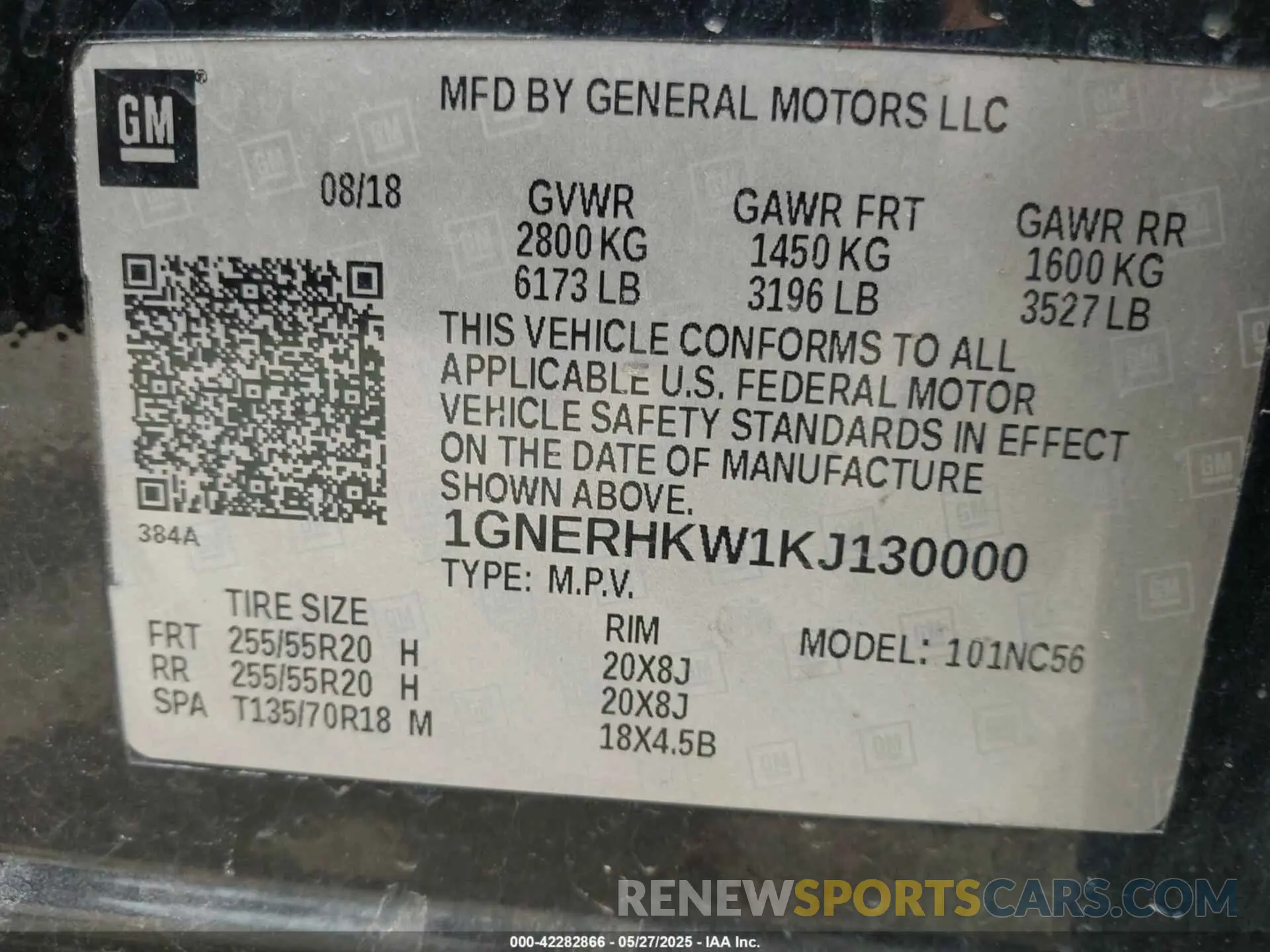 9 Photograph of a damaged car 1GNERHKW1KJ130000 CHEVROLET TRAVERSE 2019