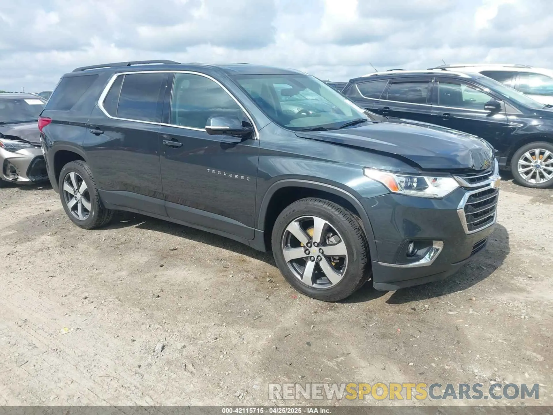 1 Photograph of a damaged car 1GNERHKW2KJ180629 CHEVROLET TRAVERSE 2019