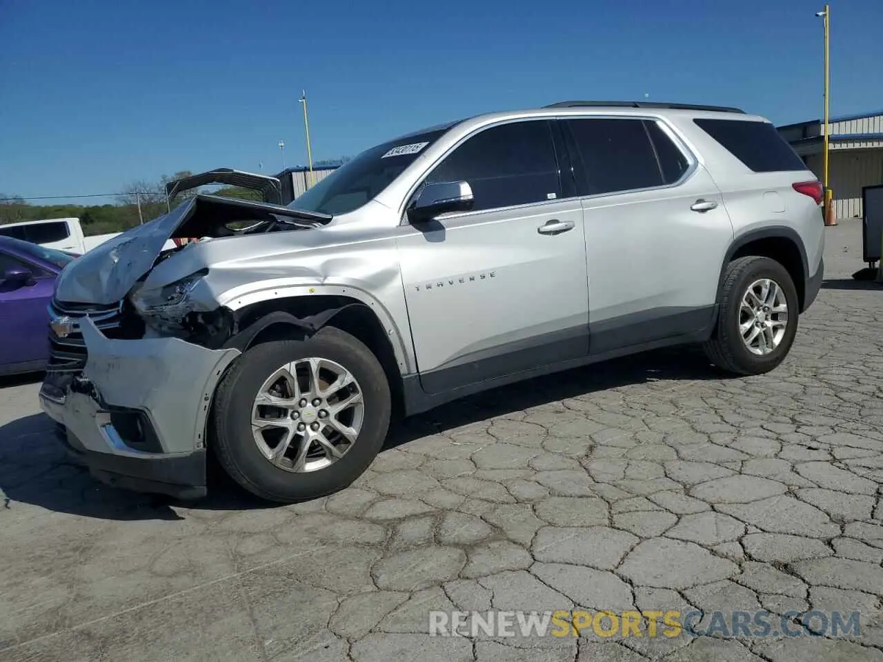 1 Photograph of a damaged car 1GNERHKW2KJ245737 CHEVROLET TRAVERSE 2019