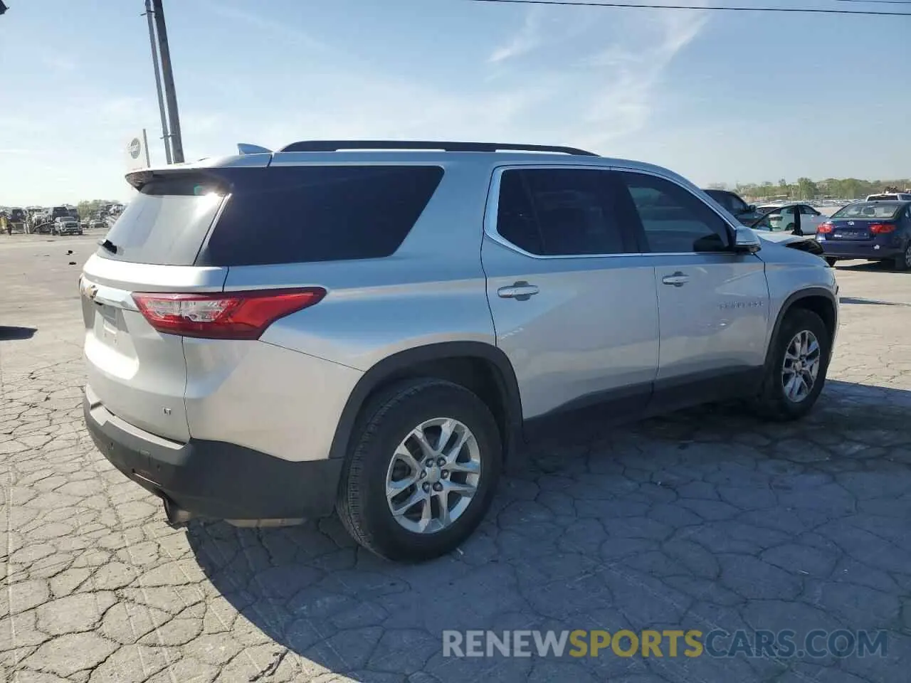 3 Photograph of a damaged car 1GNERHKW2KJ245737 CHEVROLET TRAVERSE 2019