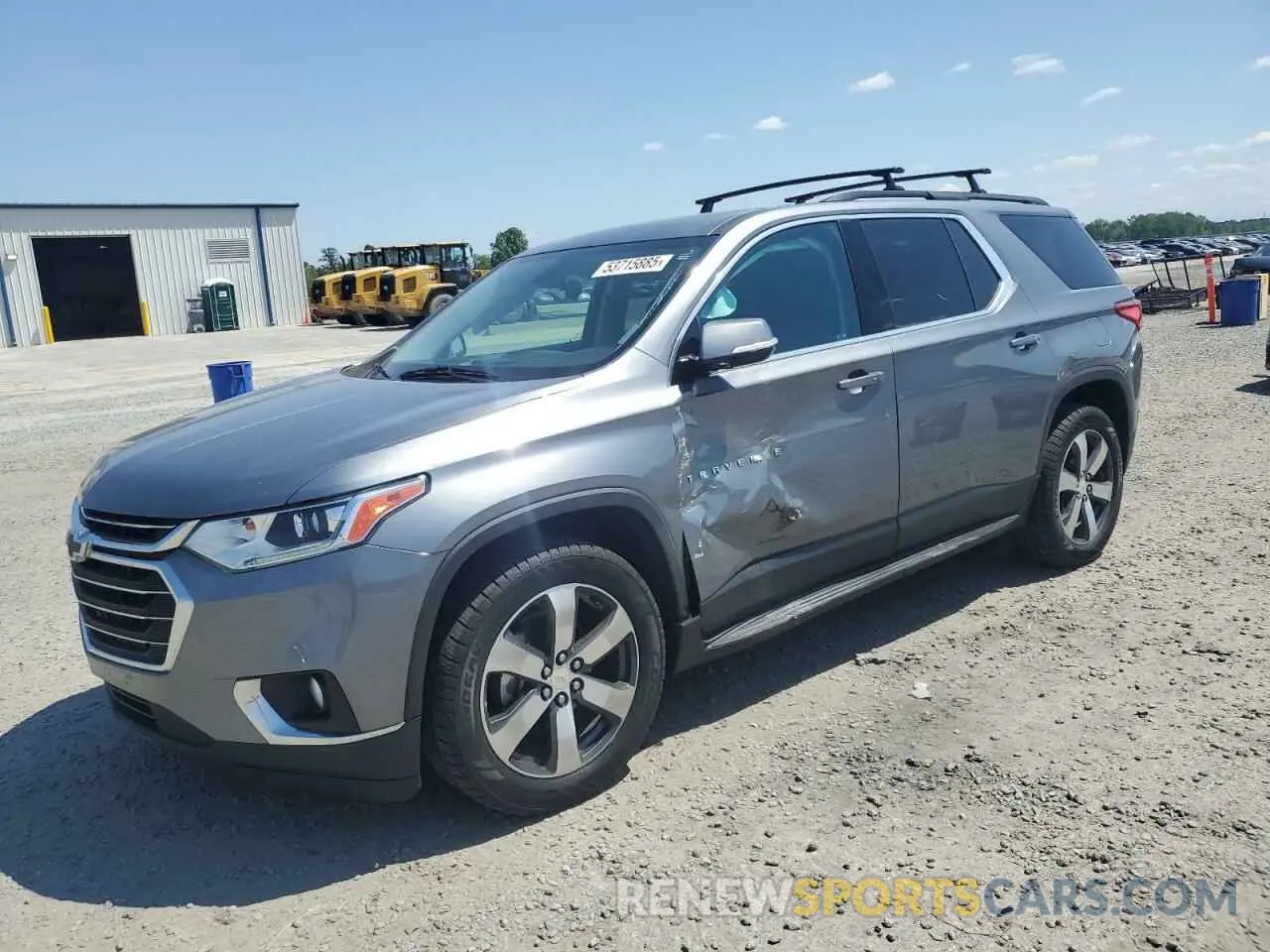 1 Photograph of a damaged car 1GNERHKW7KJ176298 CHEVROLET TRAVERSE 2019