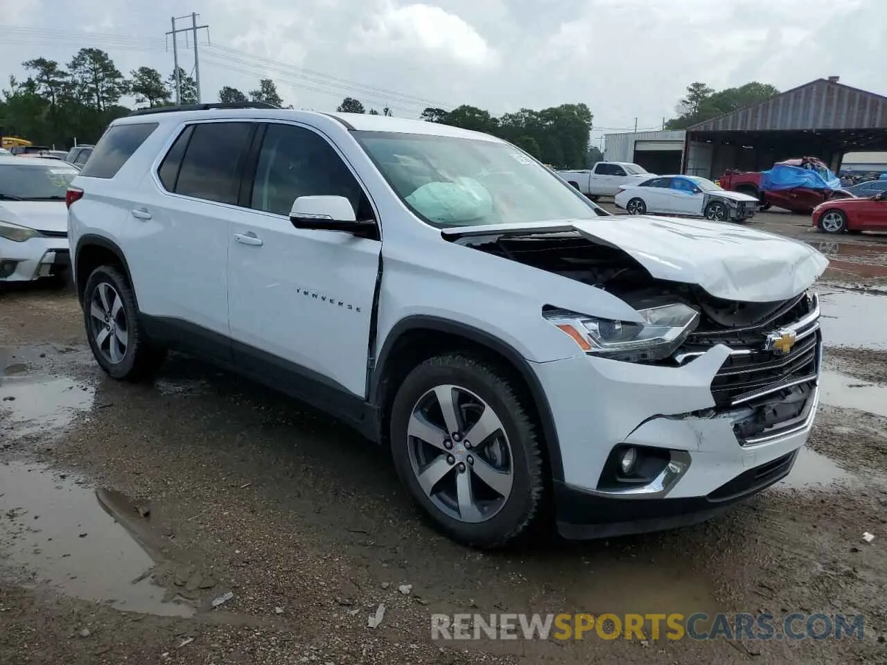 4 Photograph of a damaged car 1GNERHKW9KJ113297 CHEVROLET TRAVERSE 2019