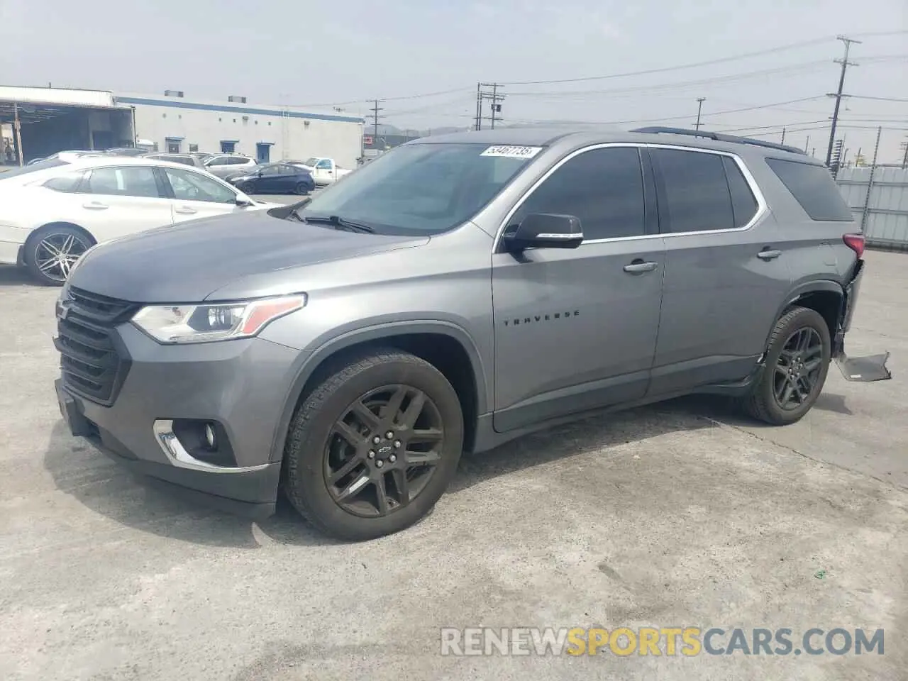 1 Photograph of a damaged car 1GNERHKW9KJ192468 CHEVROLET TRAVERSE 2019