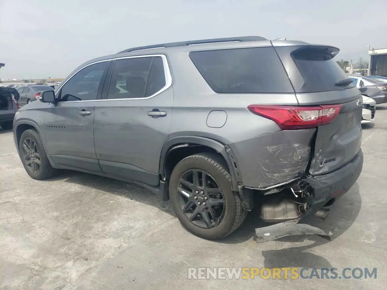 2 Photograph of a damaged car 1GNERHKW9KJ192468 CHEVROLET TRAVERSE 2019