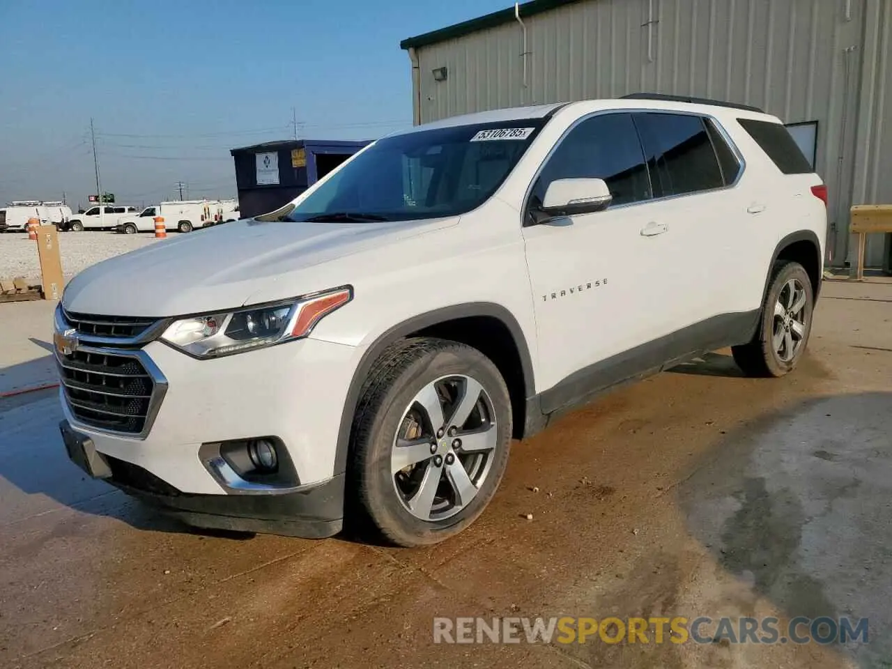 1 Photograph of a damaged car 1GNERHKWXKJ171659 CHEVROLET TRAVERSE 2019