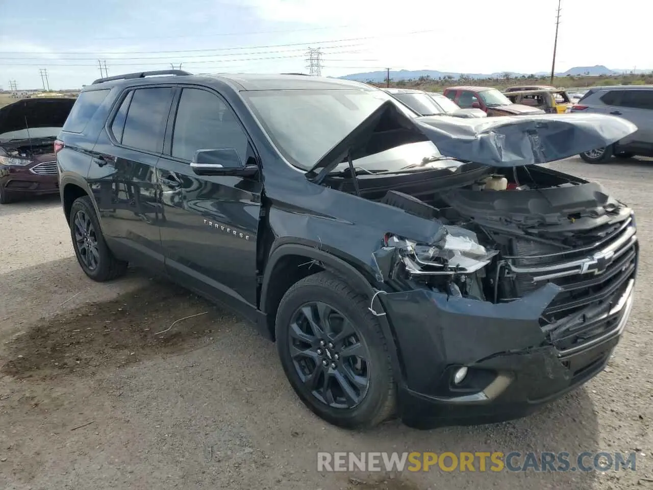 4 Photograph of a damaged car 1GNERJKX3KJ241731 CHEVROLET TRAVERSE 2019
