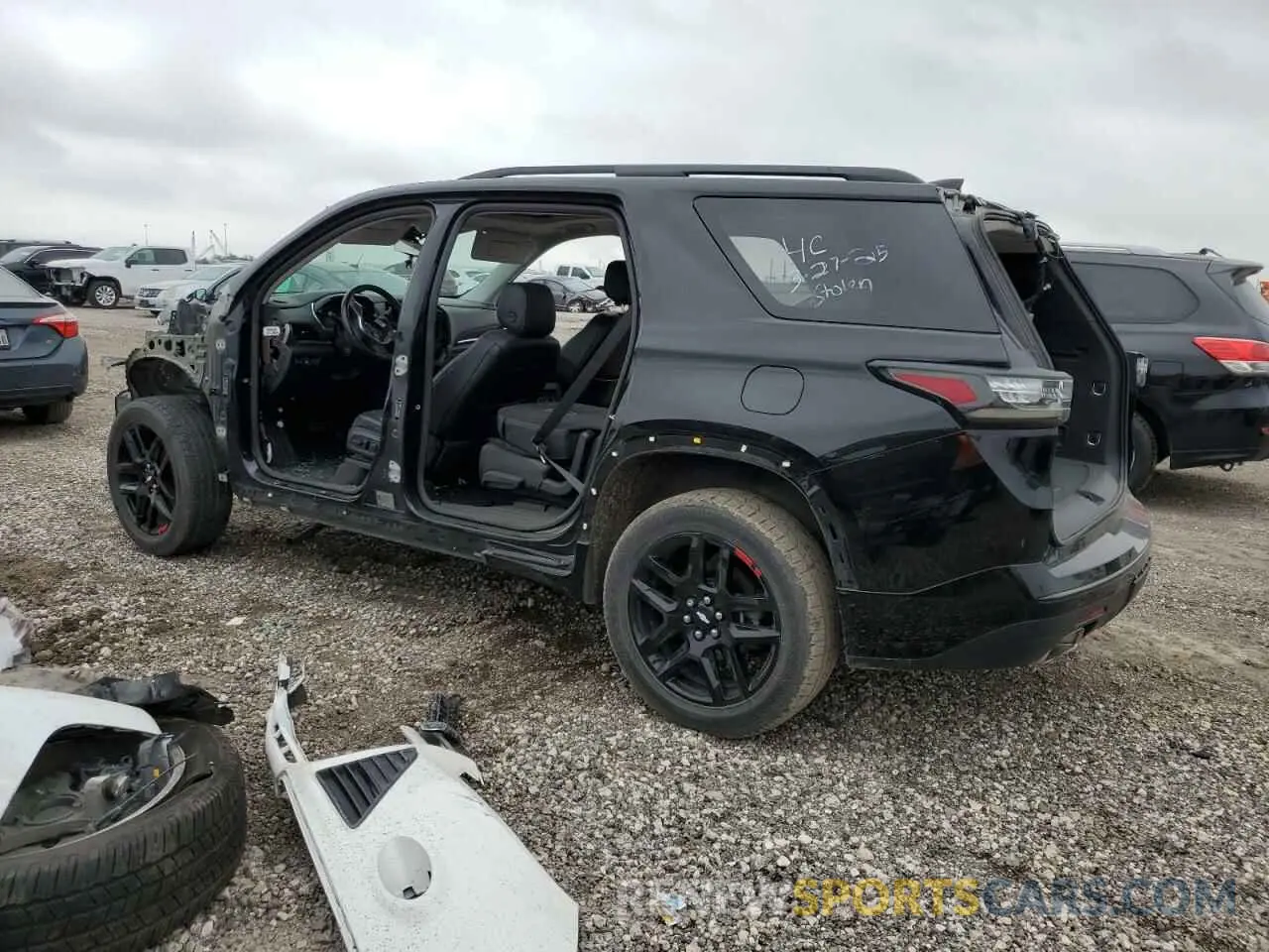 2 Photograph of a damaged car 1GNERKKW1KJ116076 CHEVROLET TRAVERSE 2019