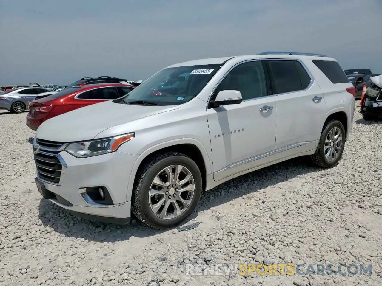 1 Photograph of a damaged car 1GNERKKW1KJ254538 CHEVROLET TRAVERSE 2019
